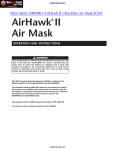 Air Mask AirHawk II Ultra Elite, AirHawk II FireHawk MMR - User's Instruction