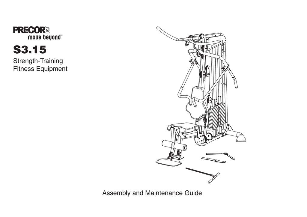 Precor move beyond S3.15 Assembly And Maintenance Manual Manualzz