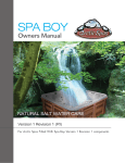 Arctic Spas Spa Boy Version 1 Revision 1 Owners Manual