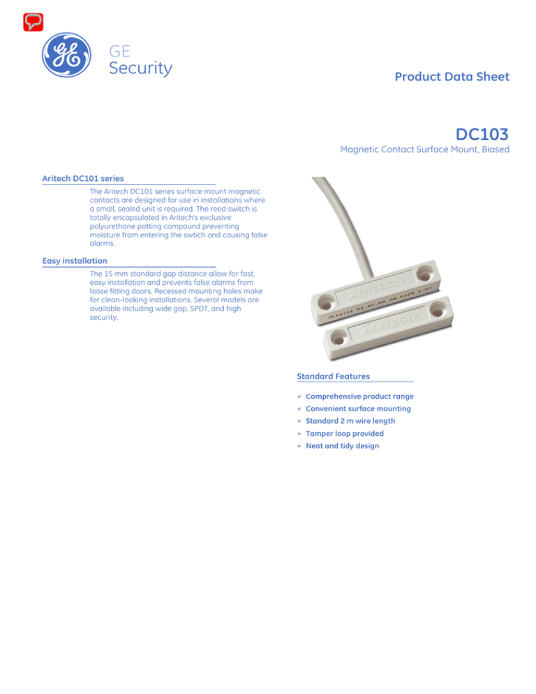 G Ge Security Dc103 Manualzz