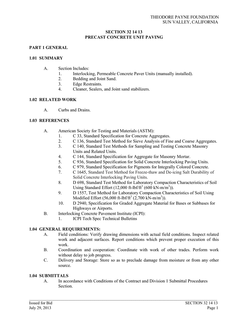 321413 Precast Concrete Unit Paving Manualzz