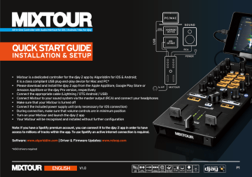 Reloop Mixtour Manuel Utilisateur Manualzz