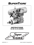 Super Tigre Glow Engine Instructions G 34 to G 2300