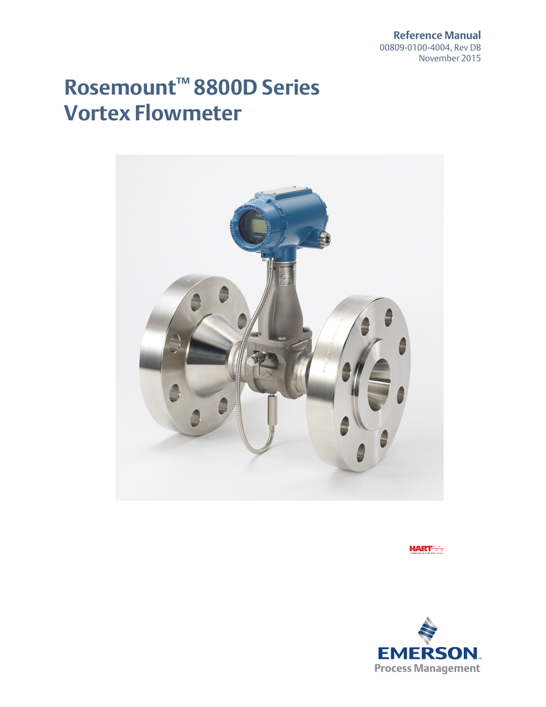 Rosemount 8800D Series Vortex Flowmeter ™ Manualzz