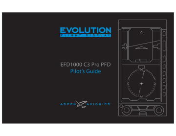 Aspen Avionics Evolution EFD 1000 C3 Pro PFD Pilot's Manual | Manualzz