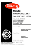 FIAT DUCATO 2.3 MJT 120HP EURO4 Air Conditioning Installation Instructions
