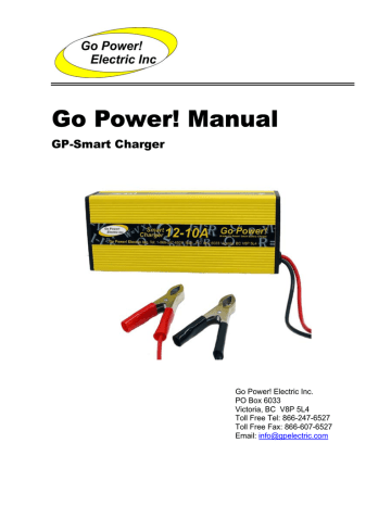 Go Power! Electric Battery Charger Owner's Manual | Manualzz
