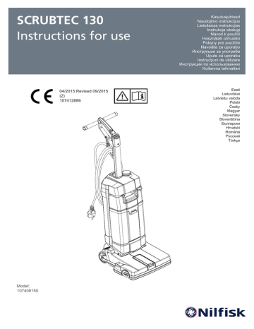 SCRUBTEC 130 Instructions for use | Manualzz