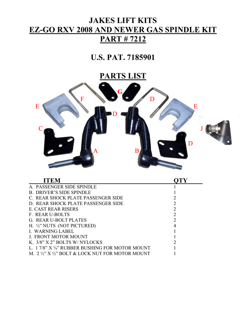 7212 Jake S 6 Spindle Lift Rxv Gas Manualzz