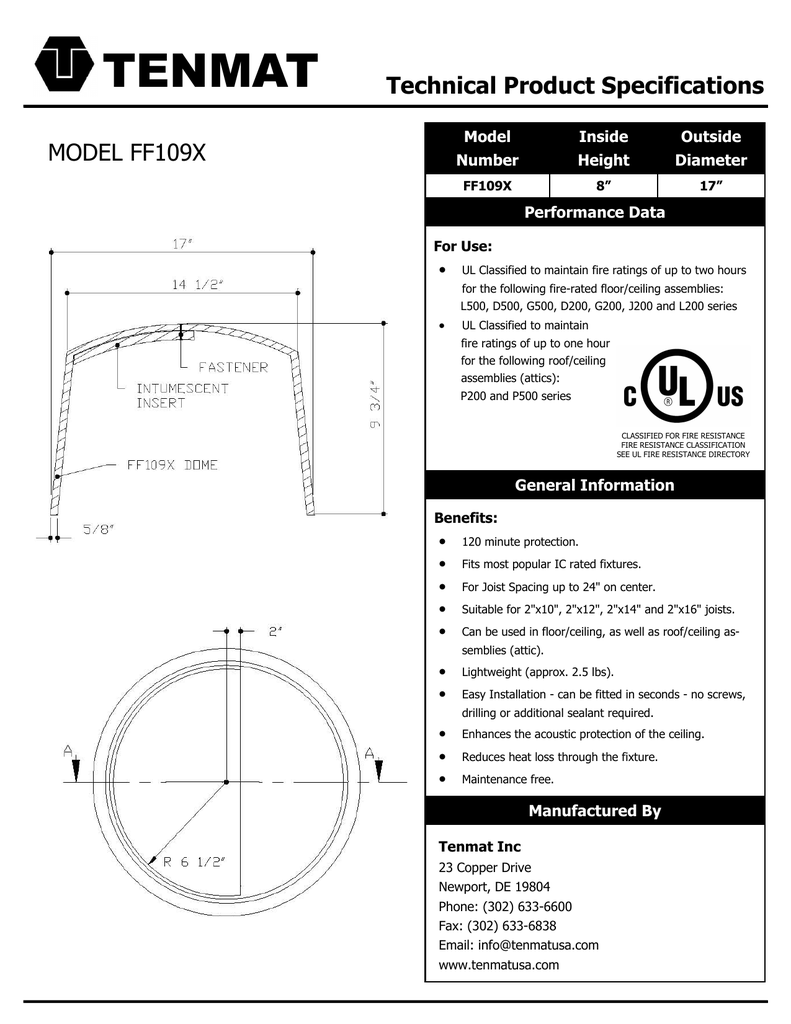 Ff109x Cut Sheet Manualzz Com