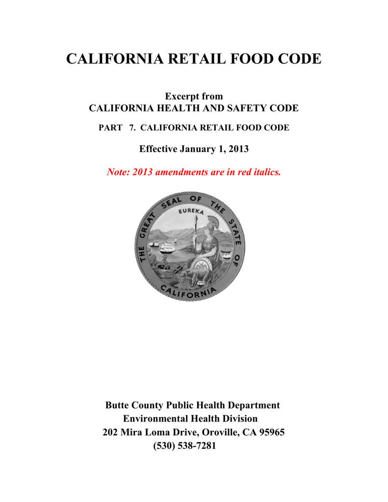 Retail Food Code - Manualzz