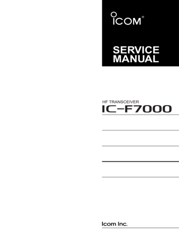 Icom_IC-F7000_serv | Manualzz