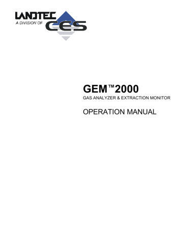 GEM2000 Operation Manual | Manualzz