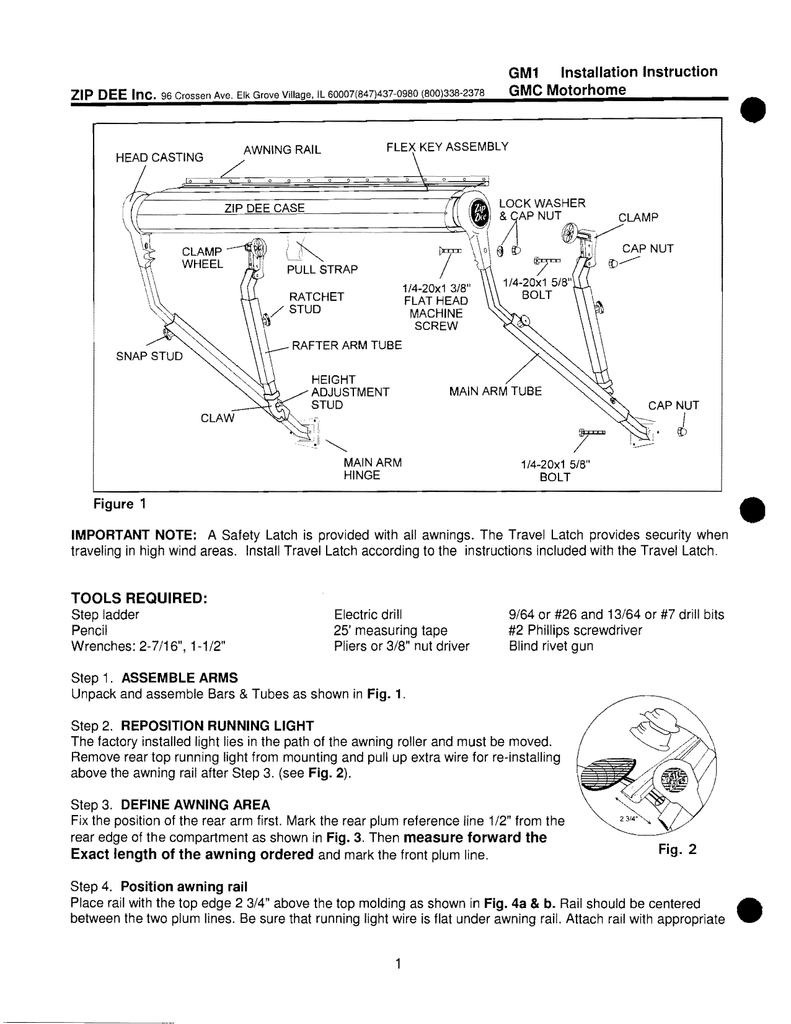 ZipDee Awning Instructions Manualzz