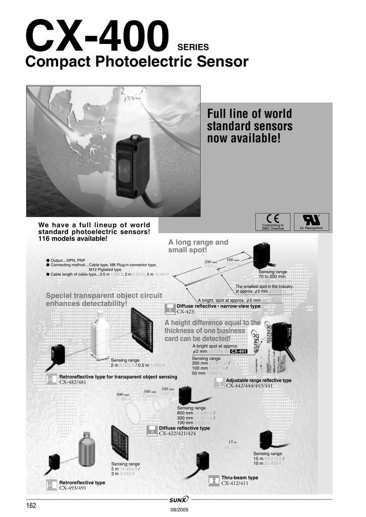 Panasonic SUNX EX-20 Ultra Compact Photoelectric Sensor Safety Switch Beam Cross