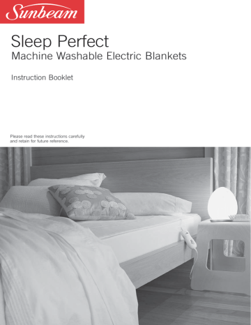 sunbeam sleep perfect quilted electric blanket