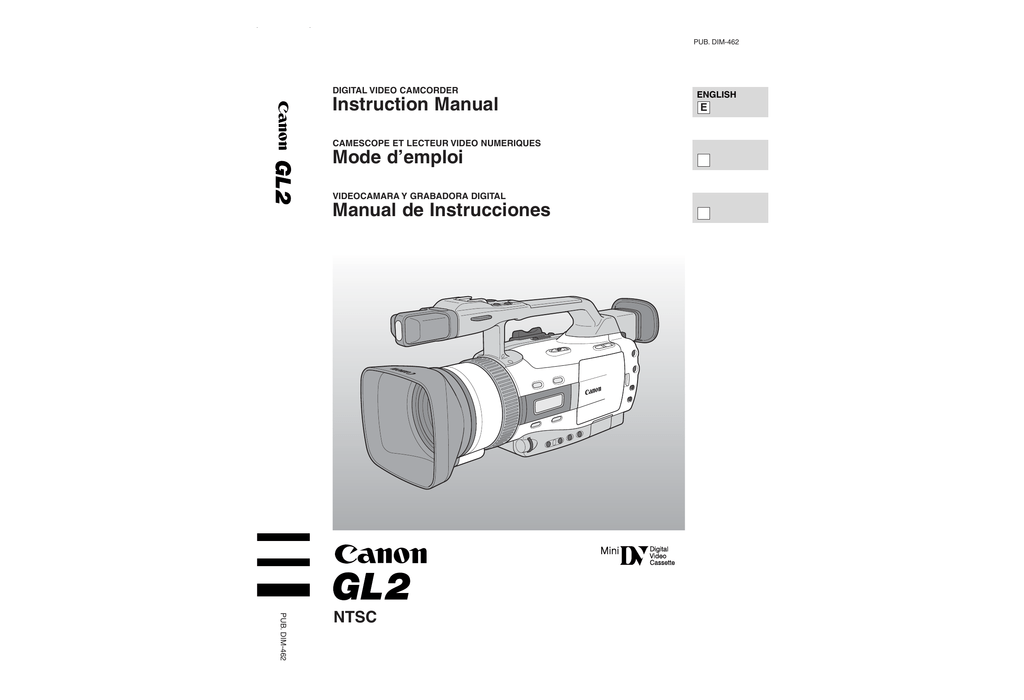 Canon Gl 2 Instructions Manualzz