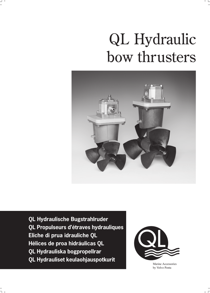 Hydraulic Thruster Manual Manualzz