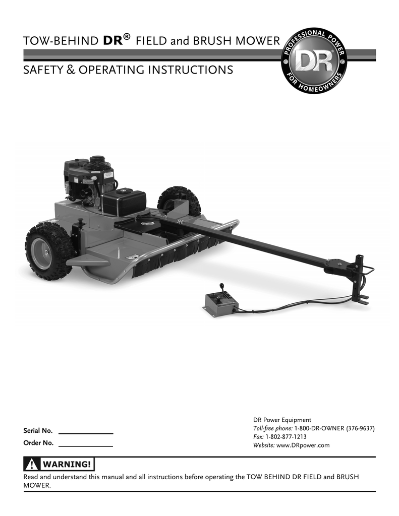 Dr Field And Brush Mower Safety Amp Operating Instructions Manualzz