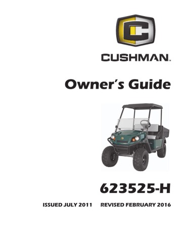 Cushman Hauler 1200X Electric manual | Manualzz