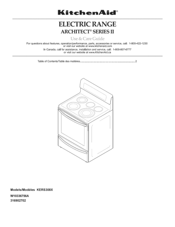 ARCHITECT KERS308X | Manualzz