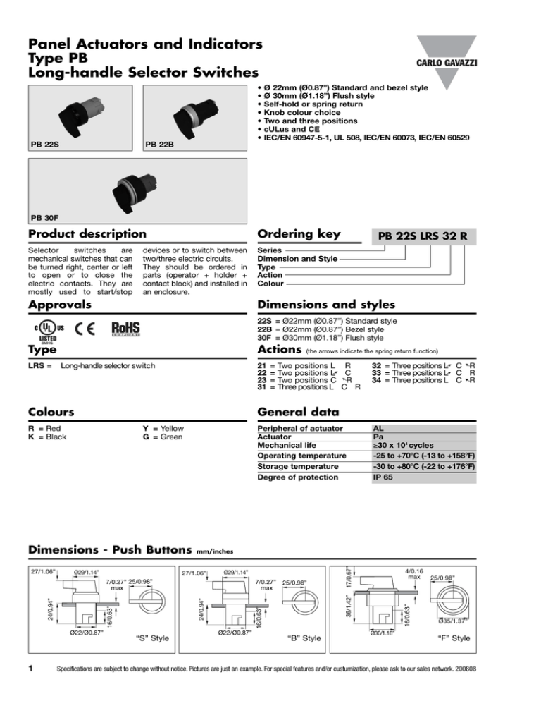 Pb L Datasheet Manualzz