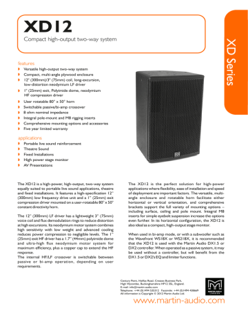 XD12 XD Series PRELIMINARY DATA | Manualzz