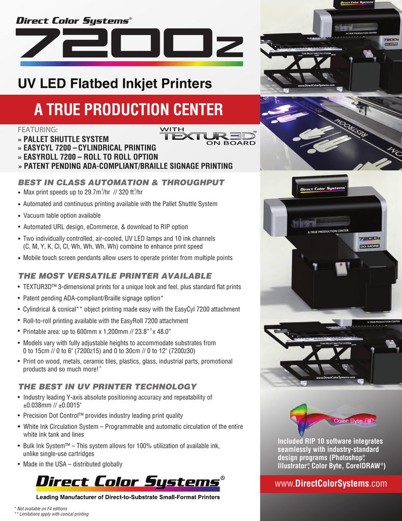 UV LED Flatbed Inkjet Printers 