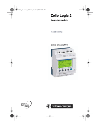 Telemecanique Zelio Logic 2 Logische module Handleiding | Manualzz