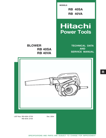 Hitachi Rb 24eap Blower Manual