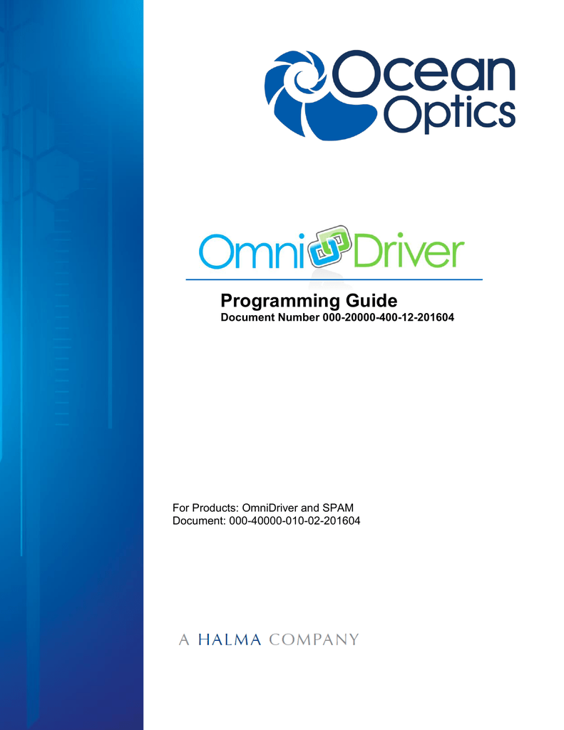 Ocean Insight OmniDriver Programming Guide | Manualzz