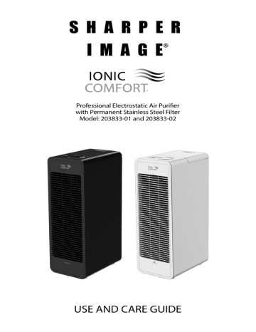 sharper image ionic comfort air purifier