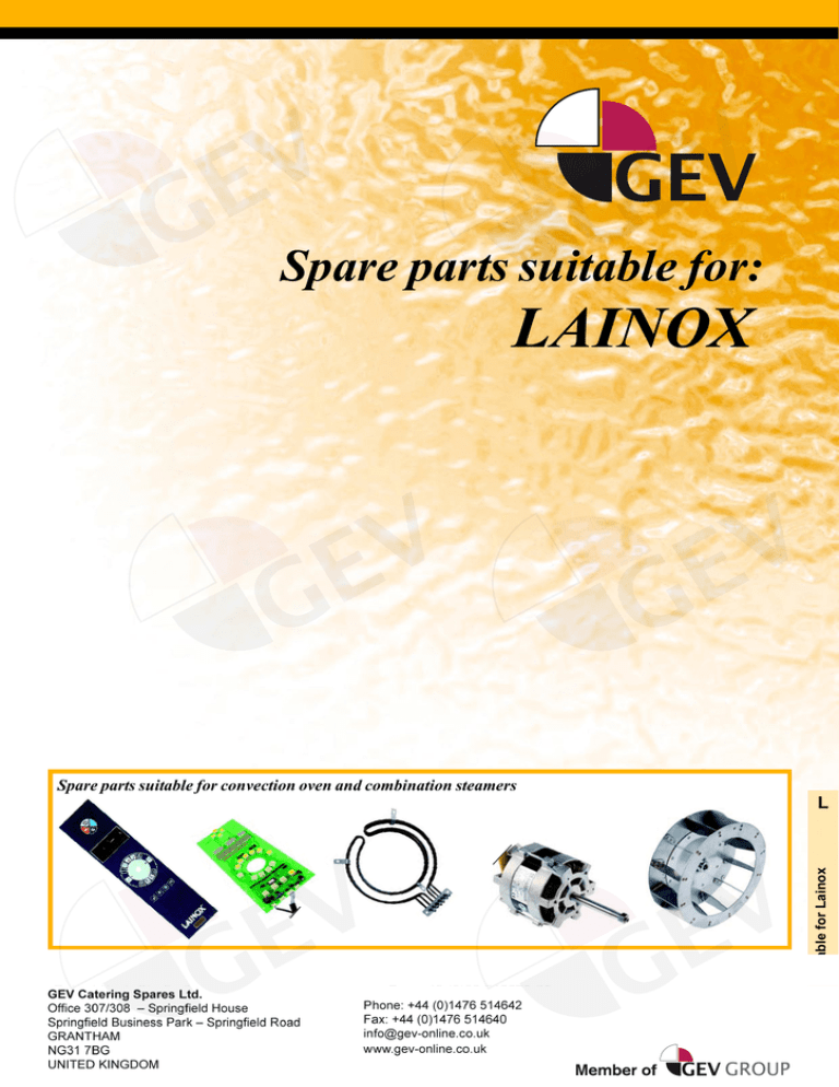 Lainox Spare Parts Catalogue Manualzz Lainox Spare Parts Catalogue Manualzz