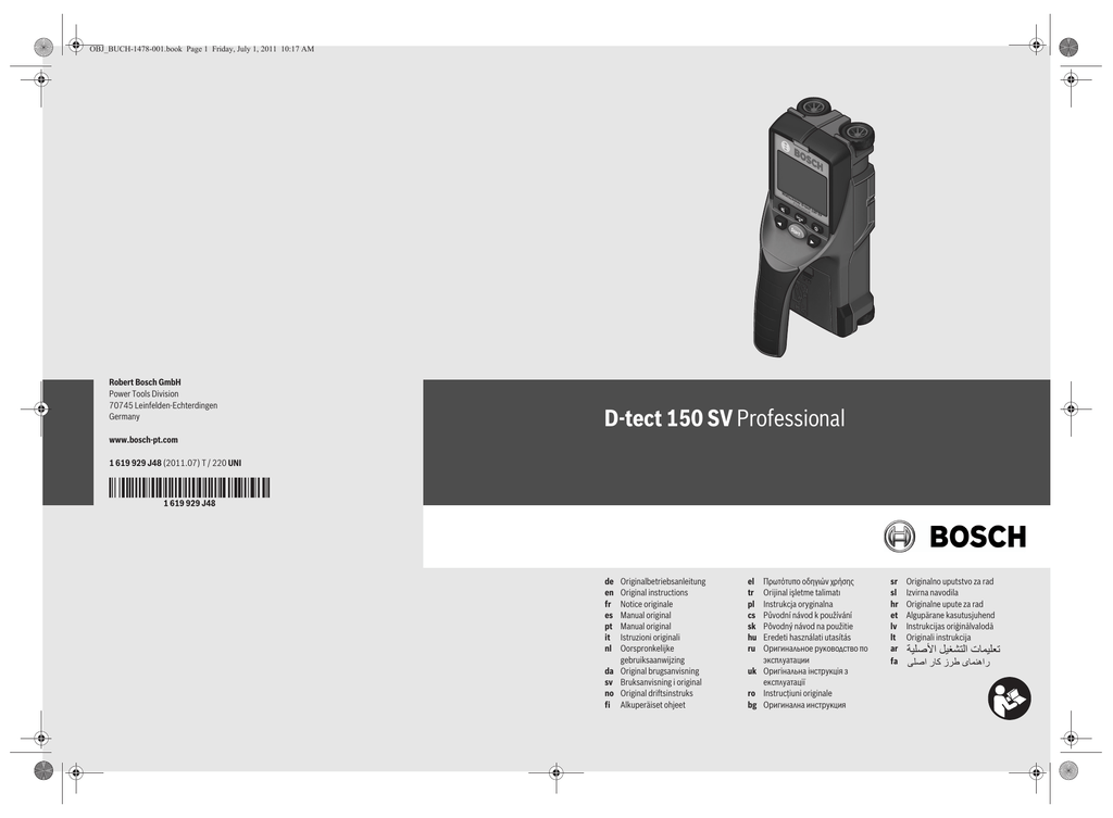 Navod Detektor Materialu Bosch D Manualzz