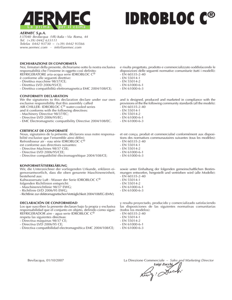 Idrobloc Filnavn Idrobloc Ce Deklaration Sta Rrelse 52 Kb Date 12 10 Manualzz