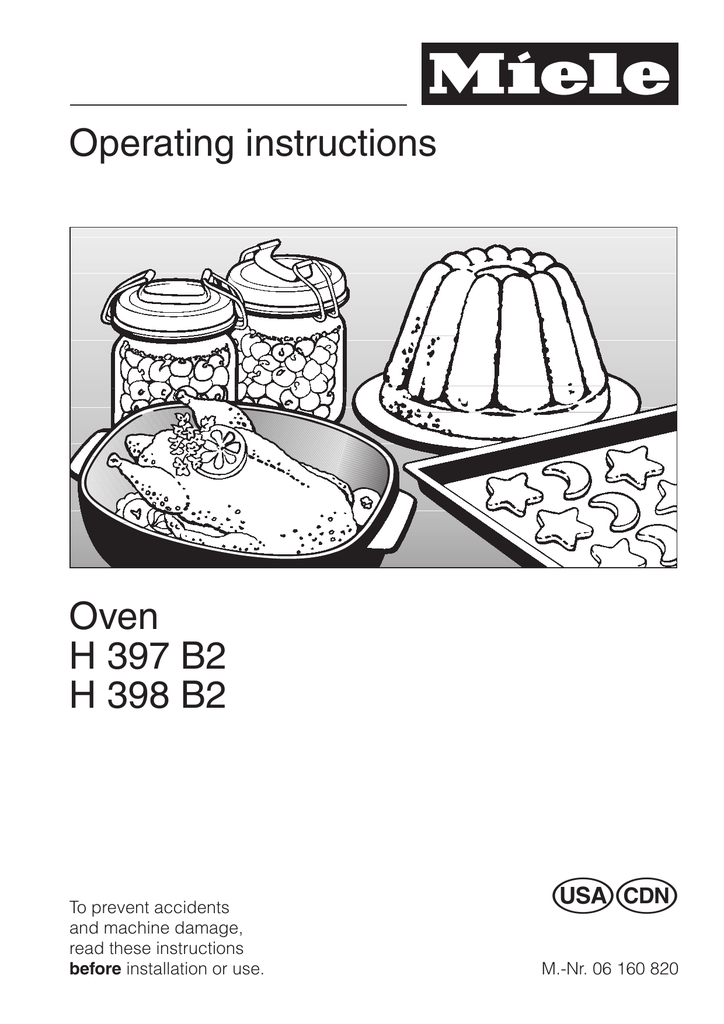Miele H398B2 Oven User manual Manualzz