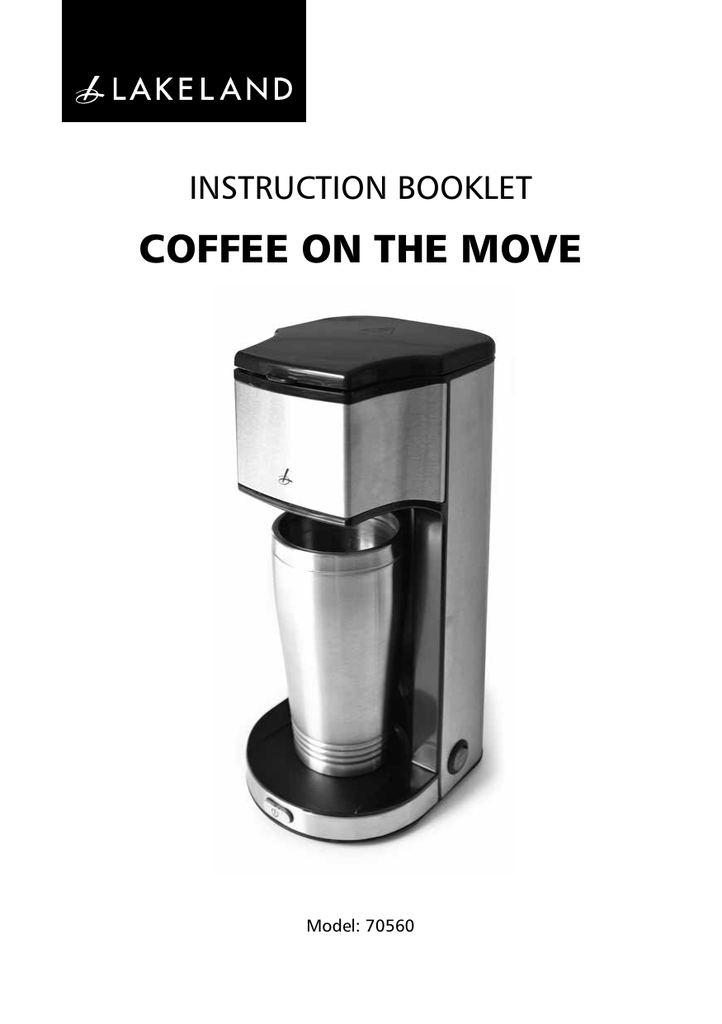 Lakeland Coffee On The Move Instruction Booklet Manualzz