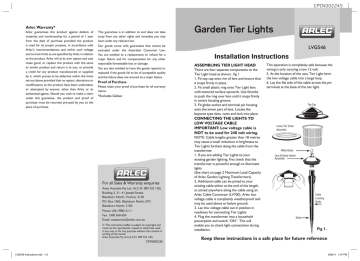 Arlec Lvg546 Installation Instructions Manualzz