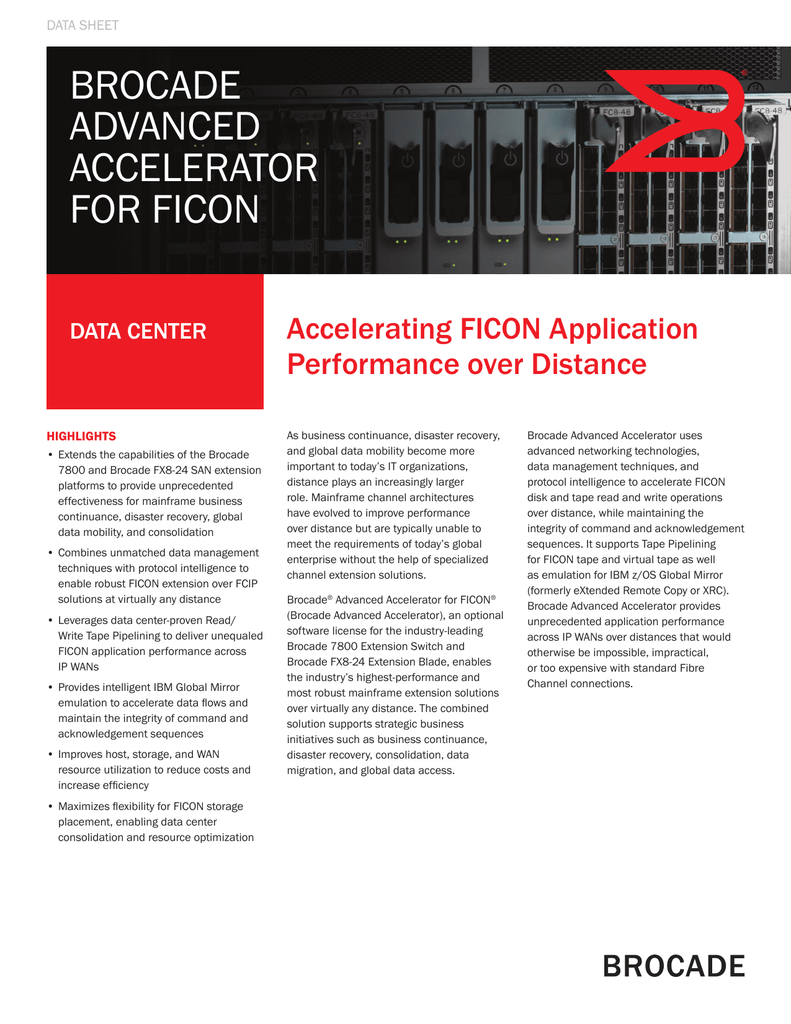 Brocade Advanced Accelerator For Ficon Manualzzcom - 