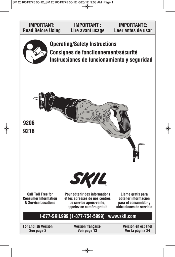 Reciprocating Saw, 7.5-Amp 211888