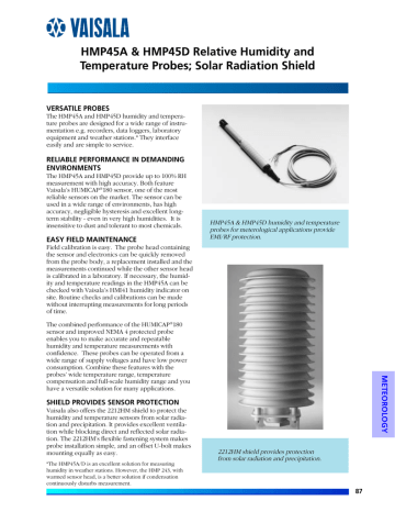 HMP45A / HMP45D Brochure (PDF File) | Manualzz