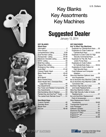 ORIGINAL B63-P "C" Key Blanks for Various Models by General Motors 3 Keys