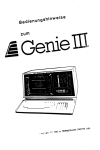 GENIE III Bedienungshandbuch | AI Chat &amp; PDF Download