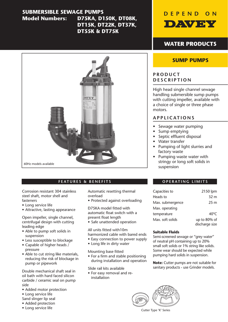 Buy Davey Sump Pump In Stock