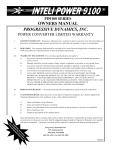 Progressive Dynamics PD9160AV Power Inverter Owner's Manual