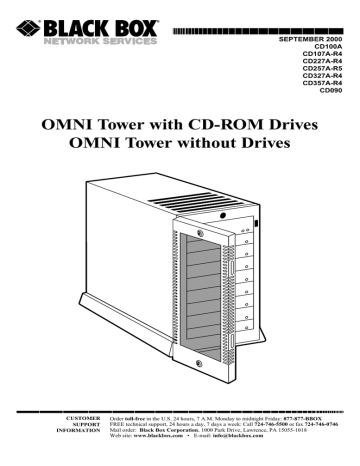 Black Box Omni Tower CD357A-R4 User manual | Manualzz