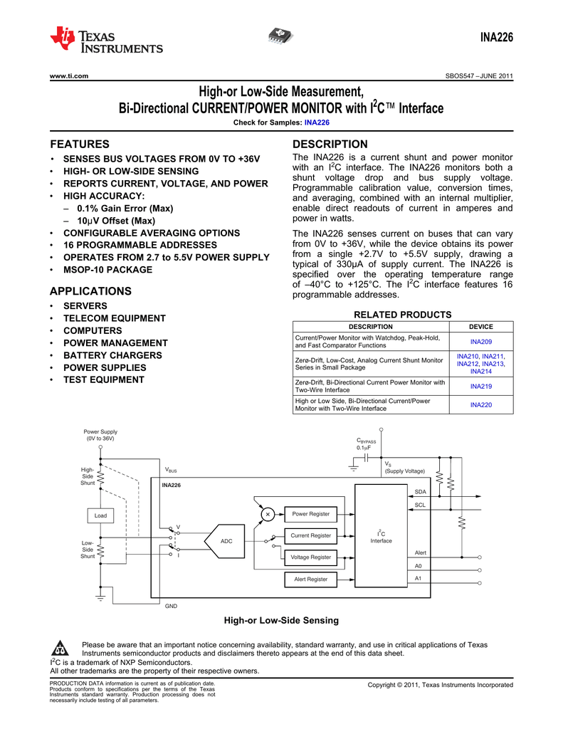 Arduino ina226 схема