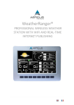 Weather station WeatherRanger PROFESSIONAL WIRELESS Operation Manual