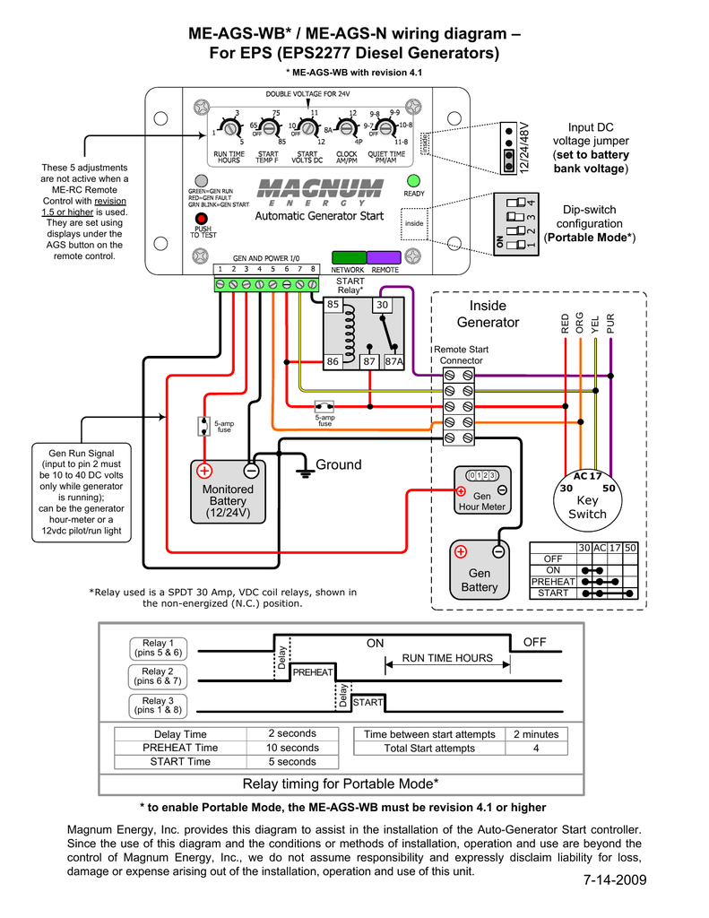 Electrical Wiring Diagram Of Diesel Generator Pdf  