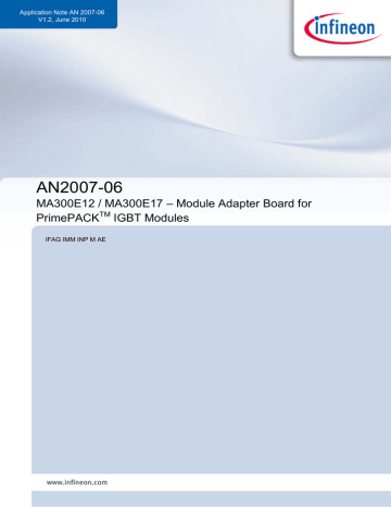 PrimePACK MA300E12, PrimePACK MA300E17 Application Note | Manualzz